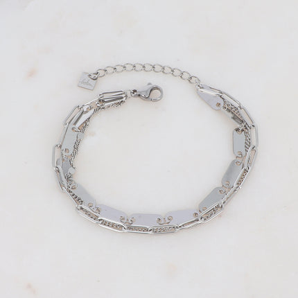 Bracelet Wiktoria 3 rangs - mailles