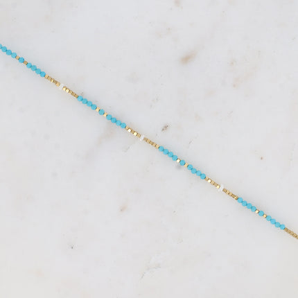 Bracelet de cheville Bracéline avec pierres naturelles