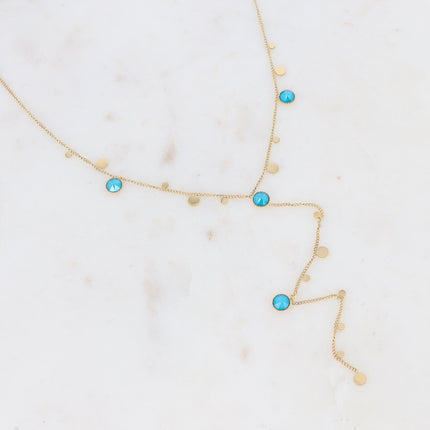Collier Khalissa Y - cristaux Swarovski® PP20