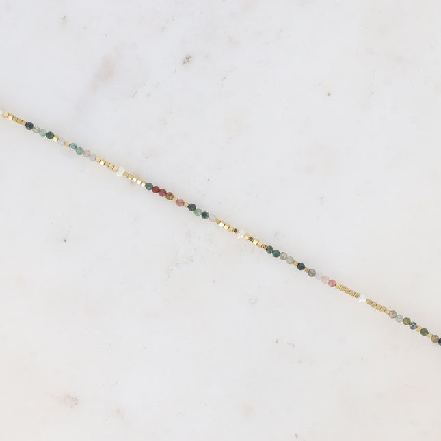 Bracelet de cheville Bracéline avec pierres naturelles