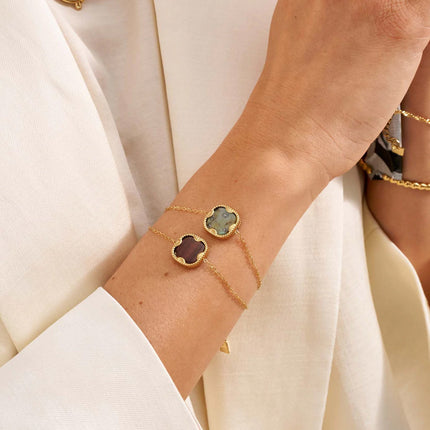Bracelet Lloyd - pierre naturelle carrée