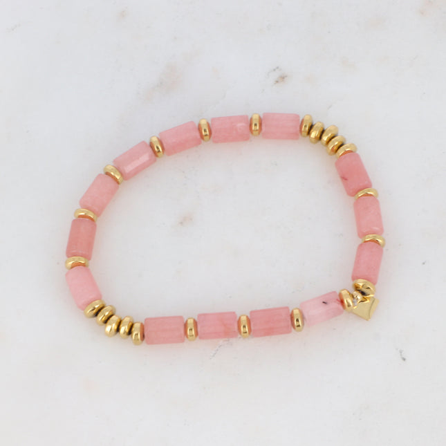 Bracelet élastique avec pierres naturelles