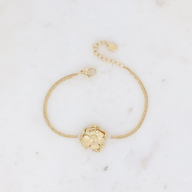 Bracelet Vanillia - fleur texturée