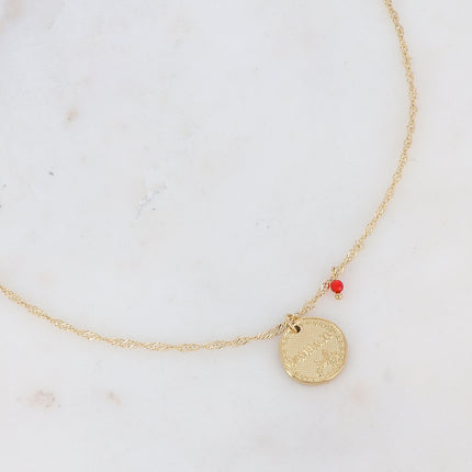Fleury Necklace - Flower and Birth Month