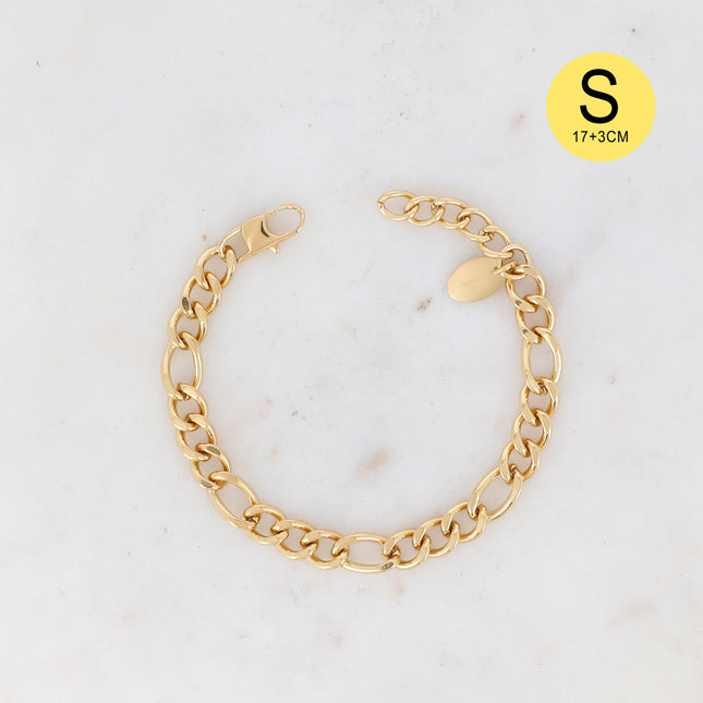 Sam S bracelet - UNISEX - figaro mesh 20 cm