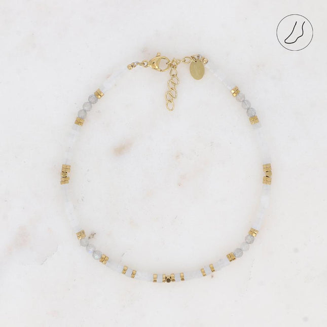 Bracelet de cheville Cybelle - pierres naturelles
