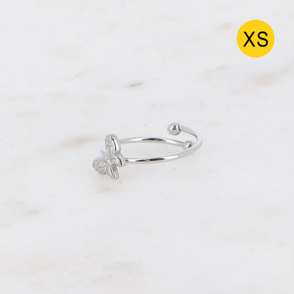 Bague fine Savina XS - papillon texturé
