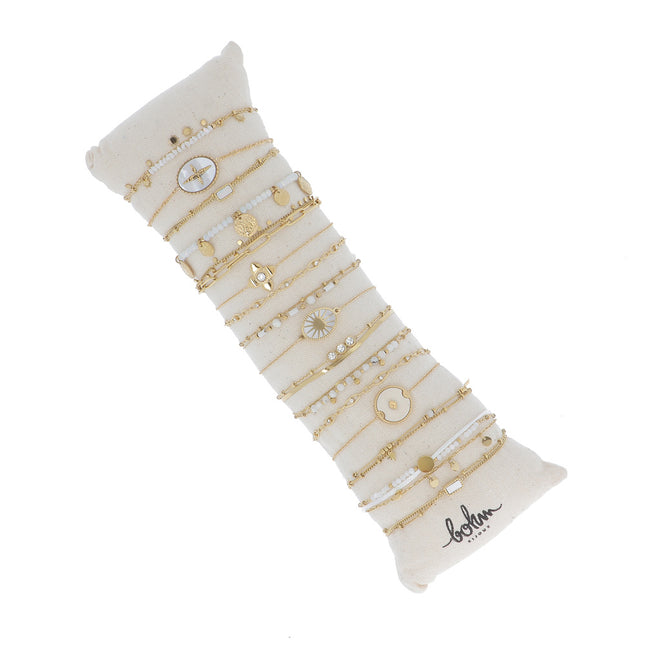 Set of 16 bracelets - gold - average price of €5.50/pc