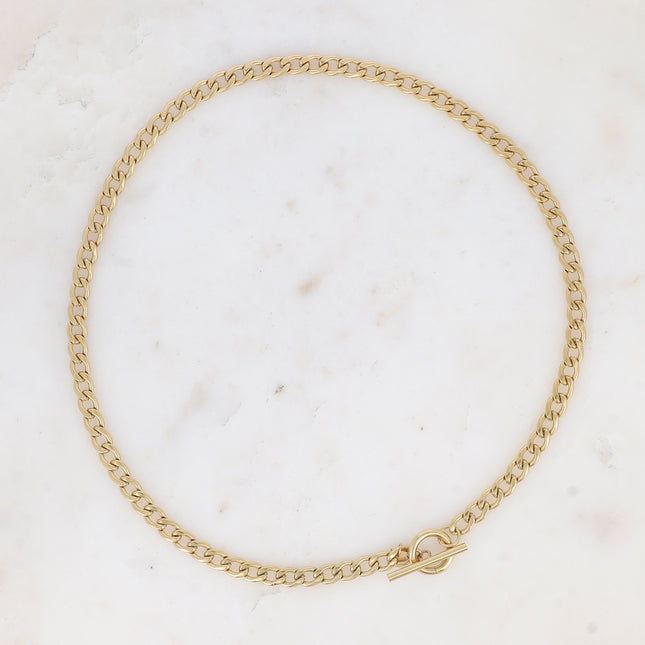 Collier - maille gourmette et fermoir cabillot