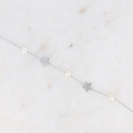 Bracelet - étoiles et pierres naturelles