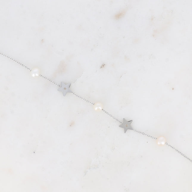 Bracelet - étoiles et pierres naturelles