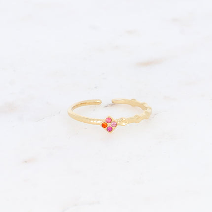 Bague Zayne - fine, losange et oxydes de zirconium
