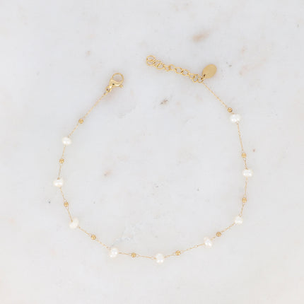 Bracelet de cheville Ghada - perles d'eau douce