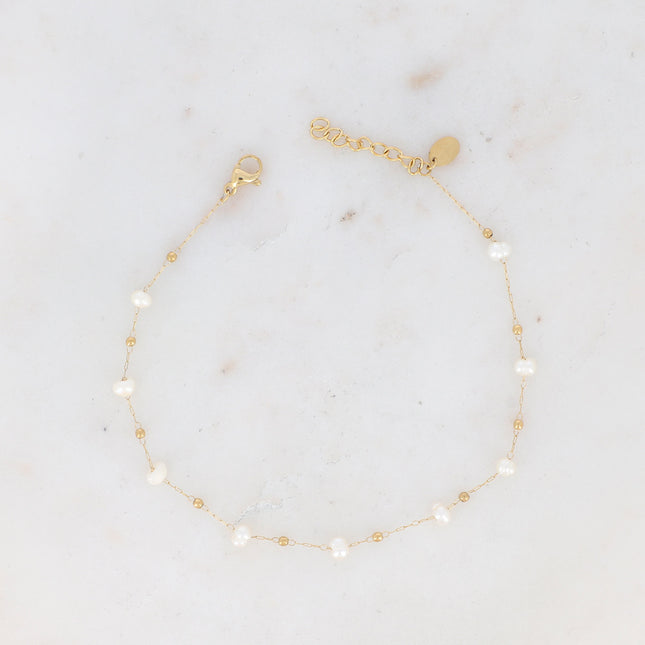 Bracelet de cheville Ghada - perles d'eau douce