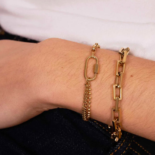 Clyde Bracelet S - UNISEX - 3 links and screw clasp 20CM