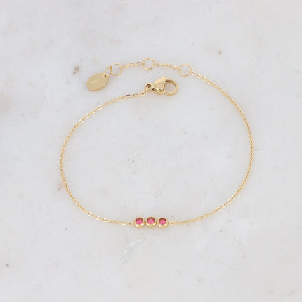 Bracelet Mizano - 3 oxydes de zirconium