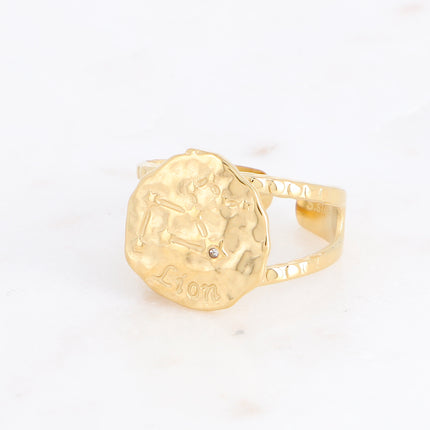 Bague Astro effet martelé
