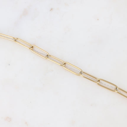Penellie Bracelet - fine mesh and chain