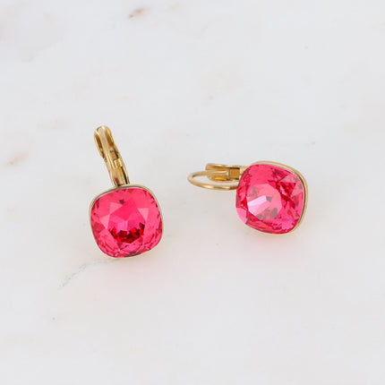 Boucles Béa - cristaux Swarovski® 4470 10mm