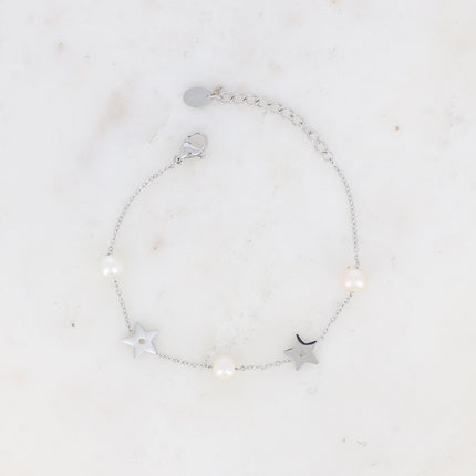 Bracelet - étoiles et pierres naturelles