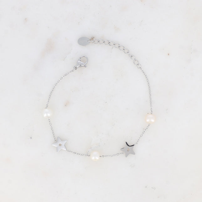 Bracelet - étoiles et pierres naturelles
