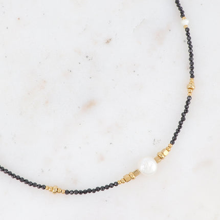 Collier Lionel - pierres naturelles et perles d'eau douce