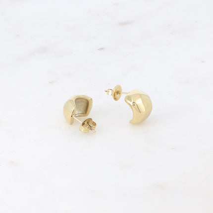 Mini domed hoop earrings