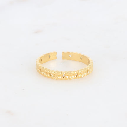 Bague Derrick - fine texturée