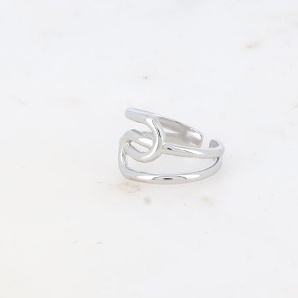 Bague - lignes entrecroisées