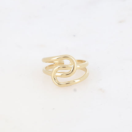 Bague - lignes entrecroisées