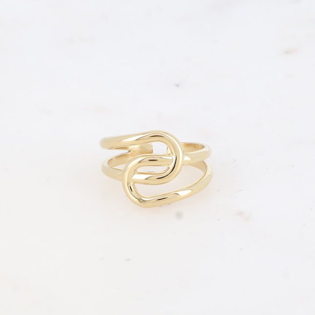 Bague - lignes entrecroisées