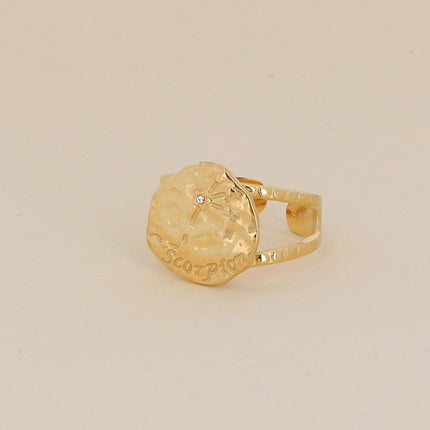 Bague Astro effet martelé
