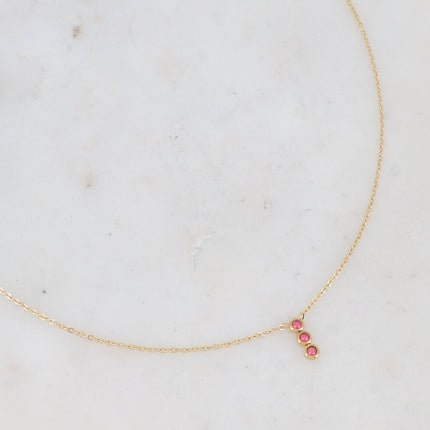 Collier Mizano - 3 oxydes de zirconium