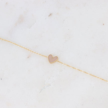 Bracelet Yesenia - coeur émaillé