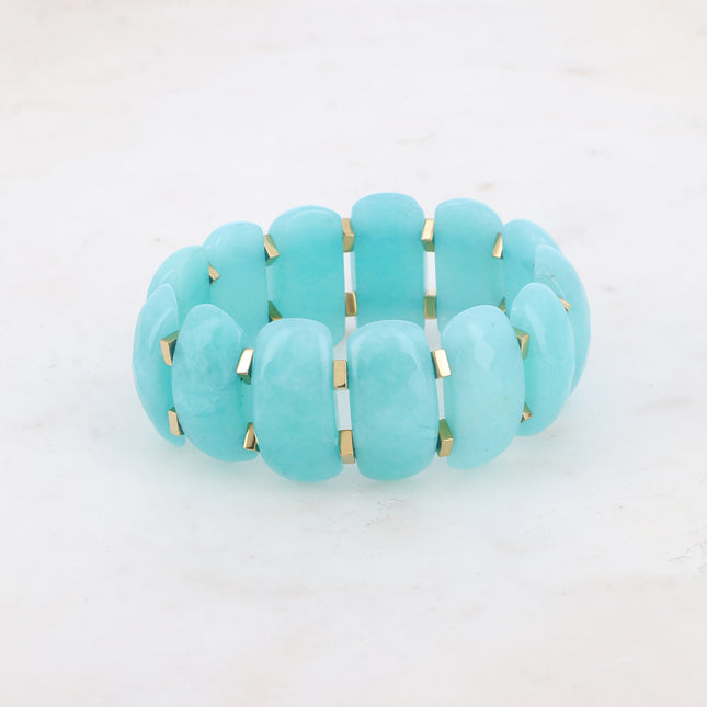 Bracelet Jennah - élastique avec grosses pierres naturelles