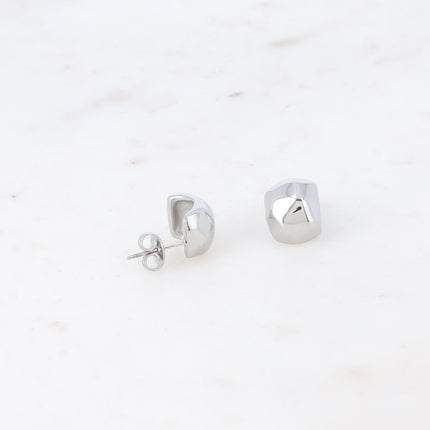 Mini domed hoop earrings