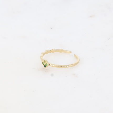 Bague Zayne - fine, losange et oxydes de zirconium