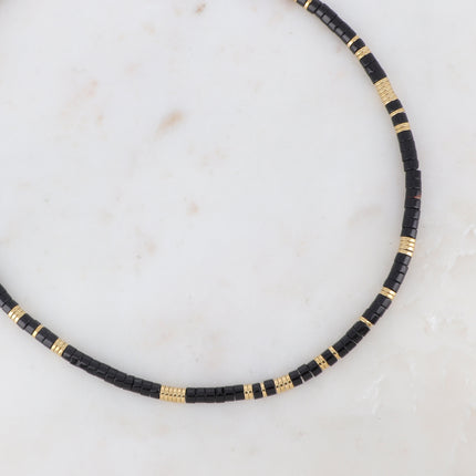 Collier Olivine avec pierres naturelles et perles rondelles