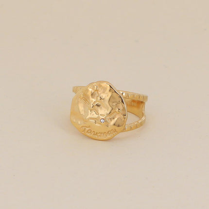 Bague Astro effet martelé