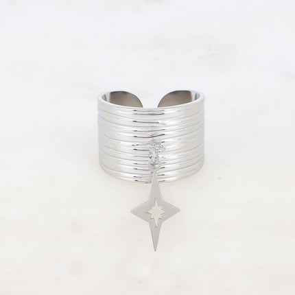 Bague Anaia - étoile ajourée