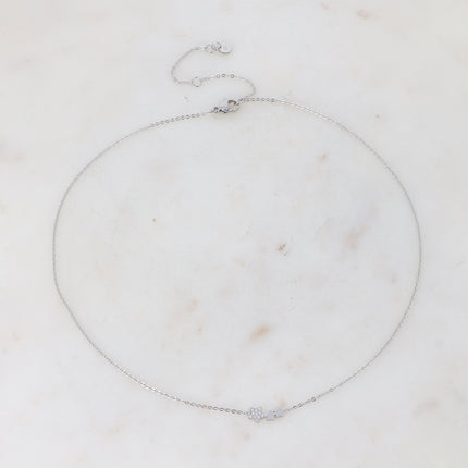 Collier Comète - 3 étoiles et oxydes de zirconium