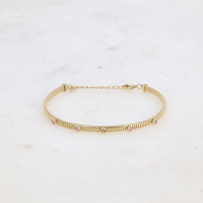 Rush - striated, thin with cut crystals