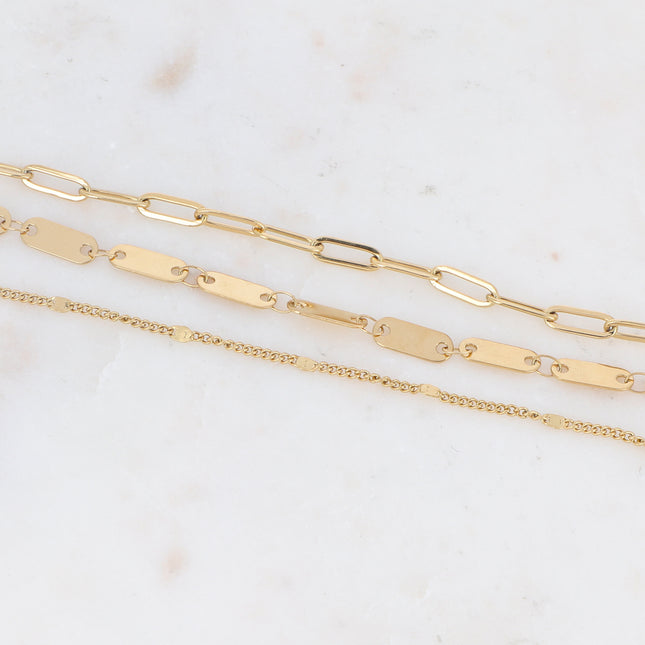 Bracelet Wiktoria 3 rangs - mailles