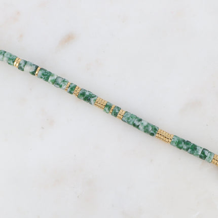 Bracelet Olivine avec pierres