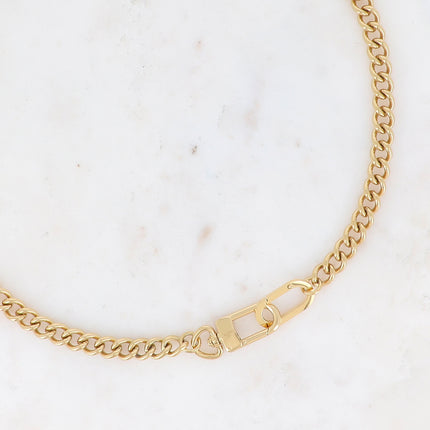 Collier UNISEX - maille gourmette 60CM