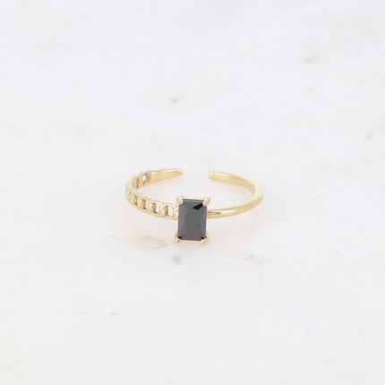 Bague Louania - oxyde de zirconium rectangle