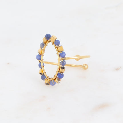 Bague Gloria avec pierres naturelles