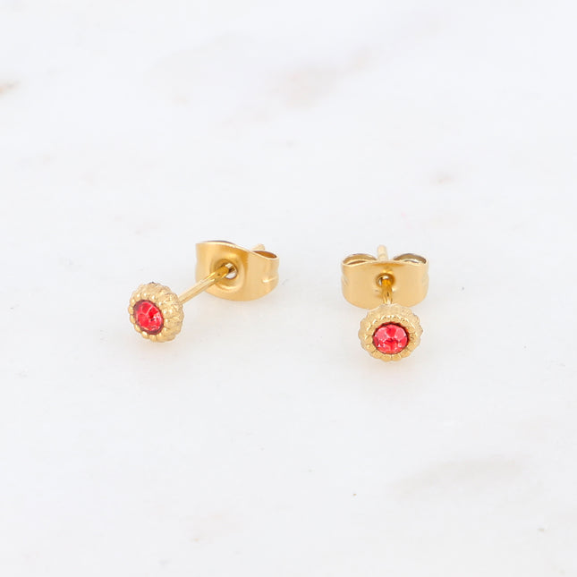 Boucles puces Horine avec zirconium