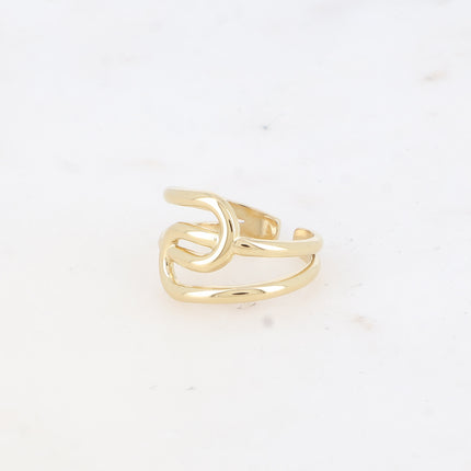 Bague - lignes entrecroisées