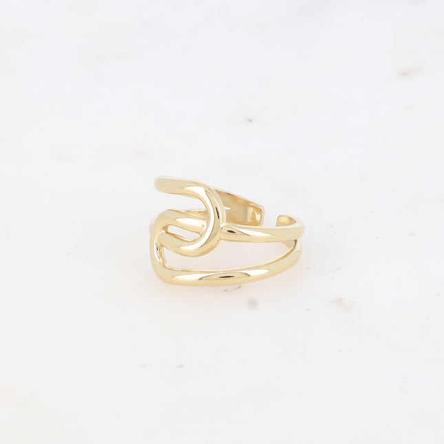 Bague - lignes entrecroisées